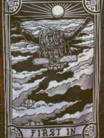 the trace apparel collection featuring a military free fall guy in mid air