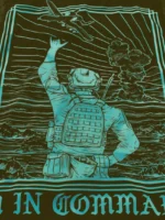 the trace apparel collection featuring a fst jtac guy standing in front of a firing plane