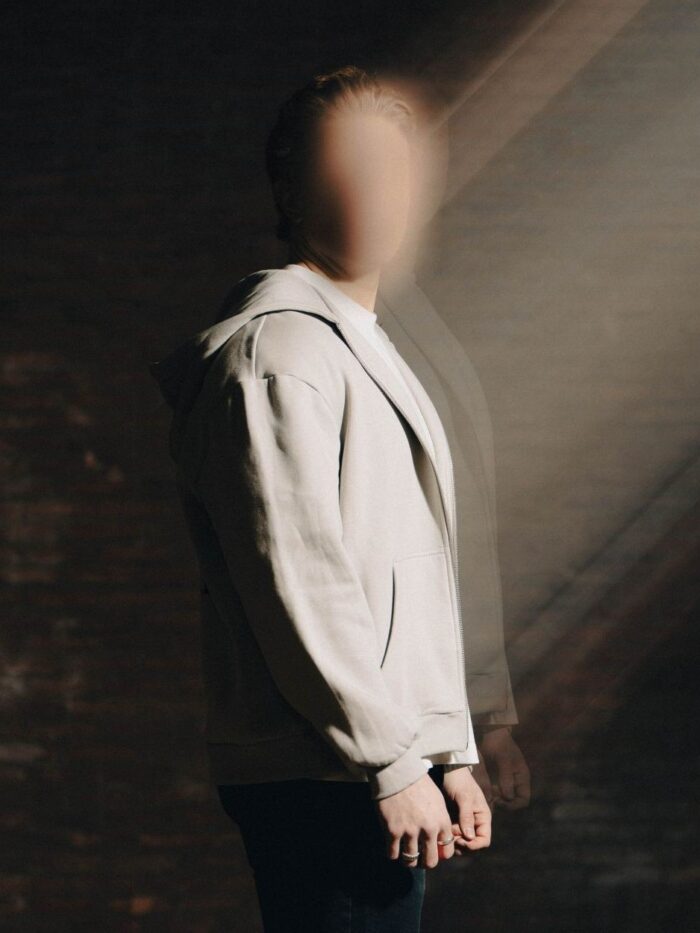 The Trace Premium hoodie featuring sleek and minimalist style with refined details