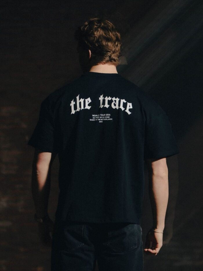 Black T-shirt from The Trace Premium collection with clean, minimalist design