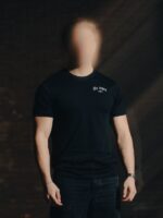 Black T-shirt from The Trace Premium collection with clean, minimalist design