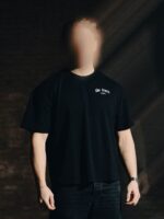 Black T-shirt from The Trace Premium collection with clean, minimalist design