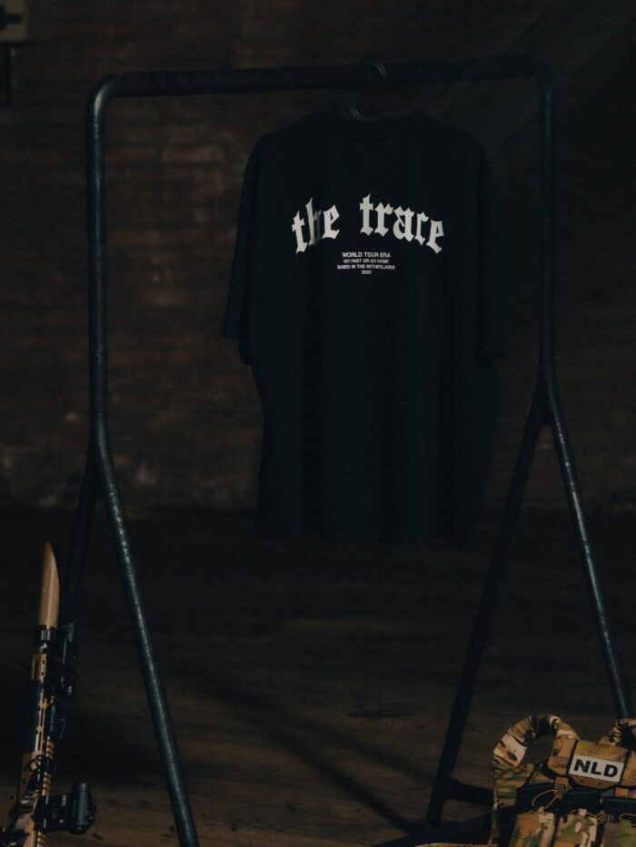 Black T-shirt from The Trace Premium collection with clean, minimalist design