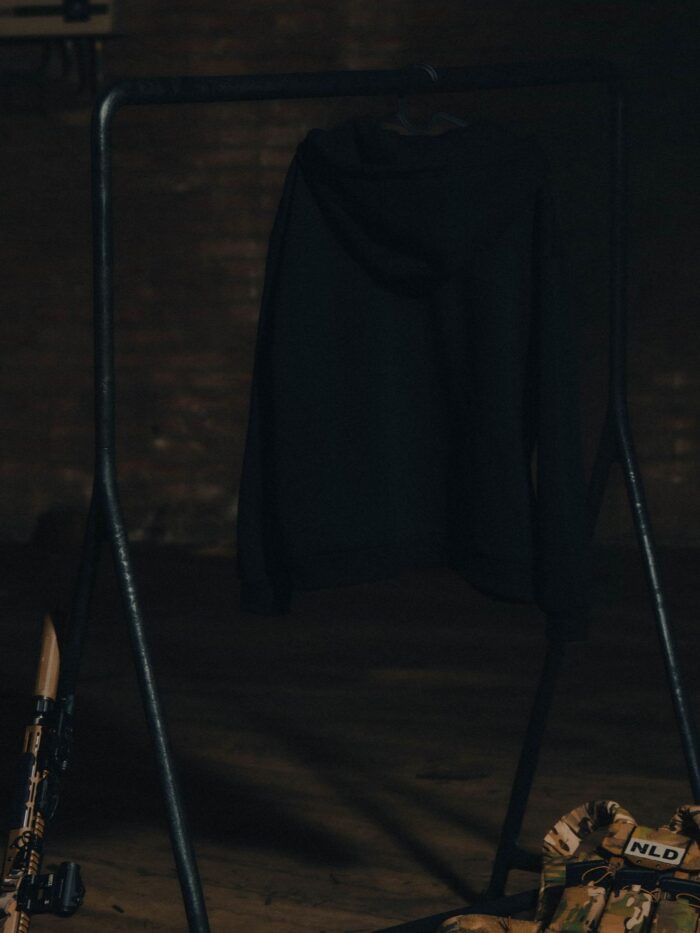 The Trace Premium hoodie featuring sleek and minimalist style with refined details