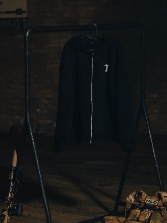 The Trace Premium hoodie featuring sleek and minimalist style with refined details