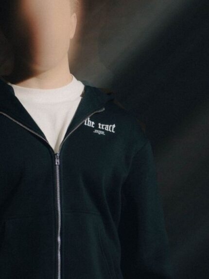 The Trace Premium hoodie featuring sleek and minimalist style with refined details