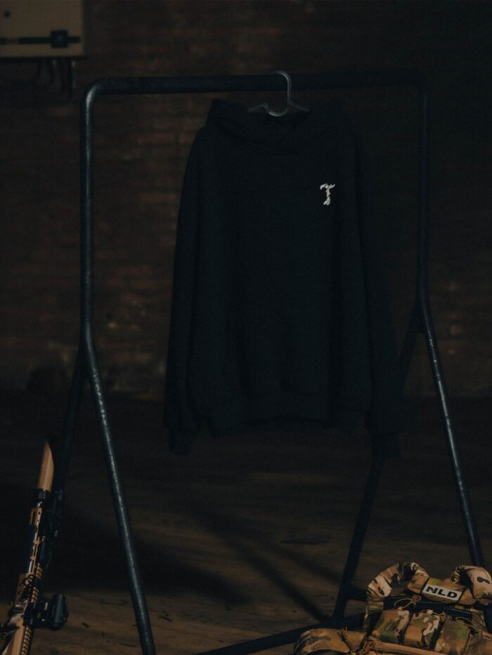 The Trace Premium hoodie featuring sleek and minimalist style with refined details