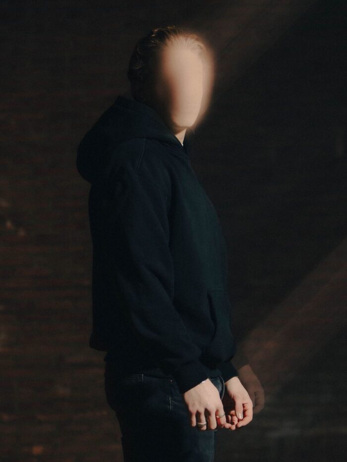 The Trace Premium hoodie featuring sleek and minimalist style with refined details