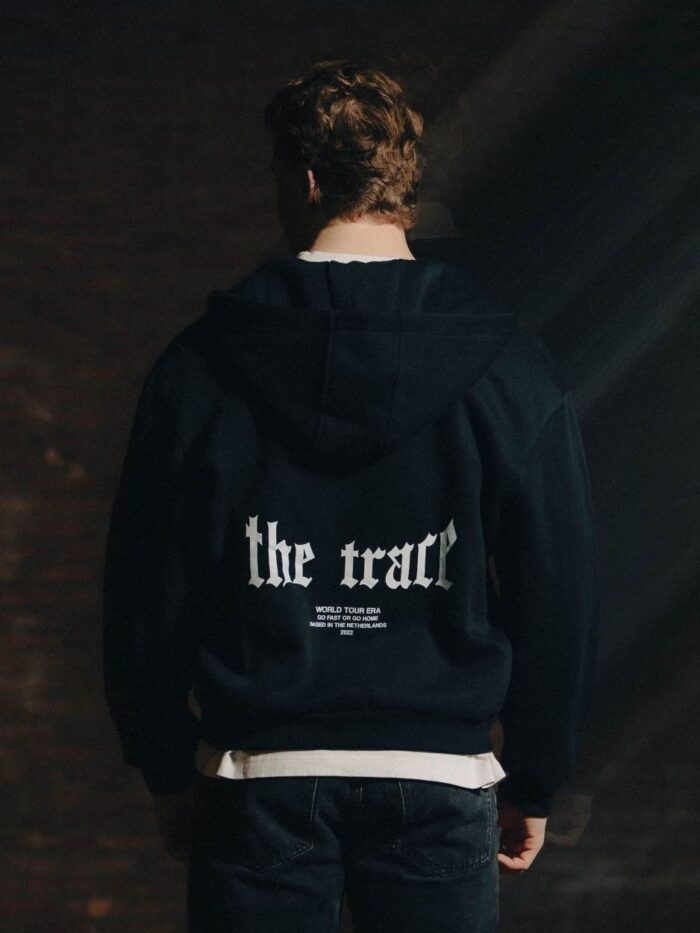 The Trace Premium hoodie featuring sleek and minimalist style with refined details