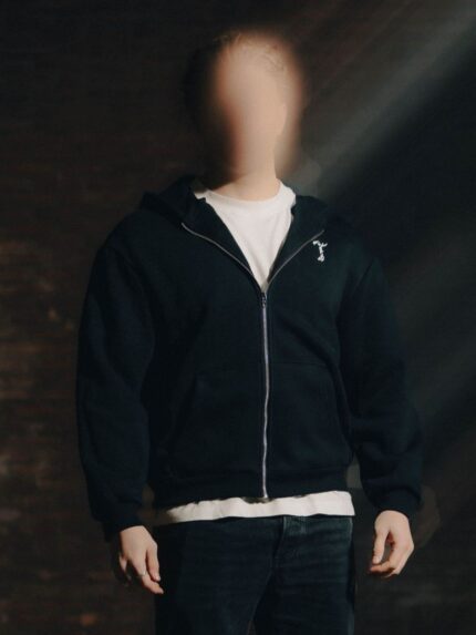 The Trace Premium hoodie featuring sleek and minimalist style with refined details