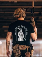 the trace apparel collection featuring the pope with a weapon saying prepare to meet thy god