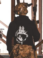 the trace apparel collection featuring 2 operators standing on europe and watching america saying wtf is a mile