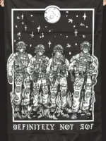 flag from The Trace featuring a special operations force with a text saying definitely not sof