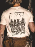 sand shirt from The Trace featuring a special operations force with a text saying definitely not sof