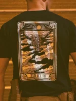 the trace apparel collection featuring a military free fall guy in mid air