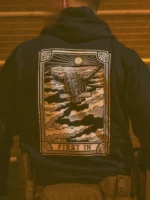 the trace apparel collection featuring a military free fall guy in mid air